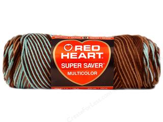 multicolor yarn light blue brown