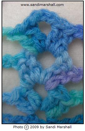 ocean yarn crocheted shells