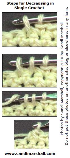 how to decrease in single crochet