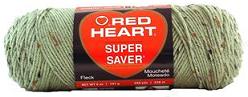 Coats & Clark Red Heart Super Saver 4 ply Frosty Green Fleck