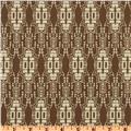 sewing fabric material brown Bohemian design Lilliput Fields Ancient Taupe